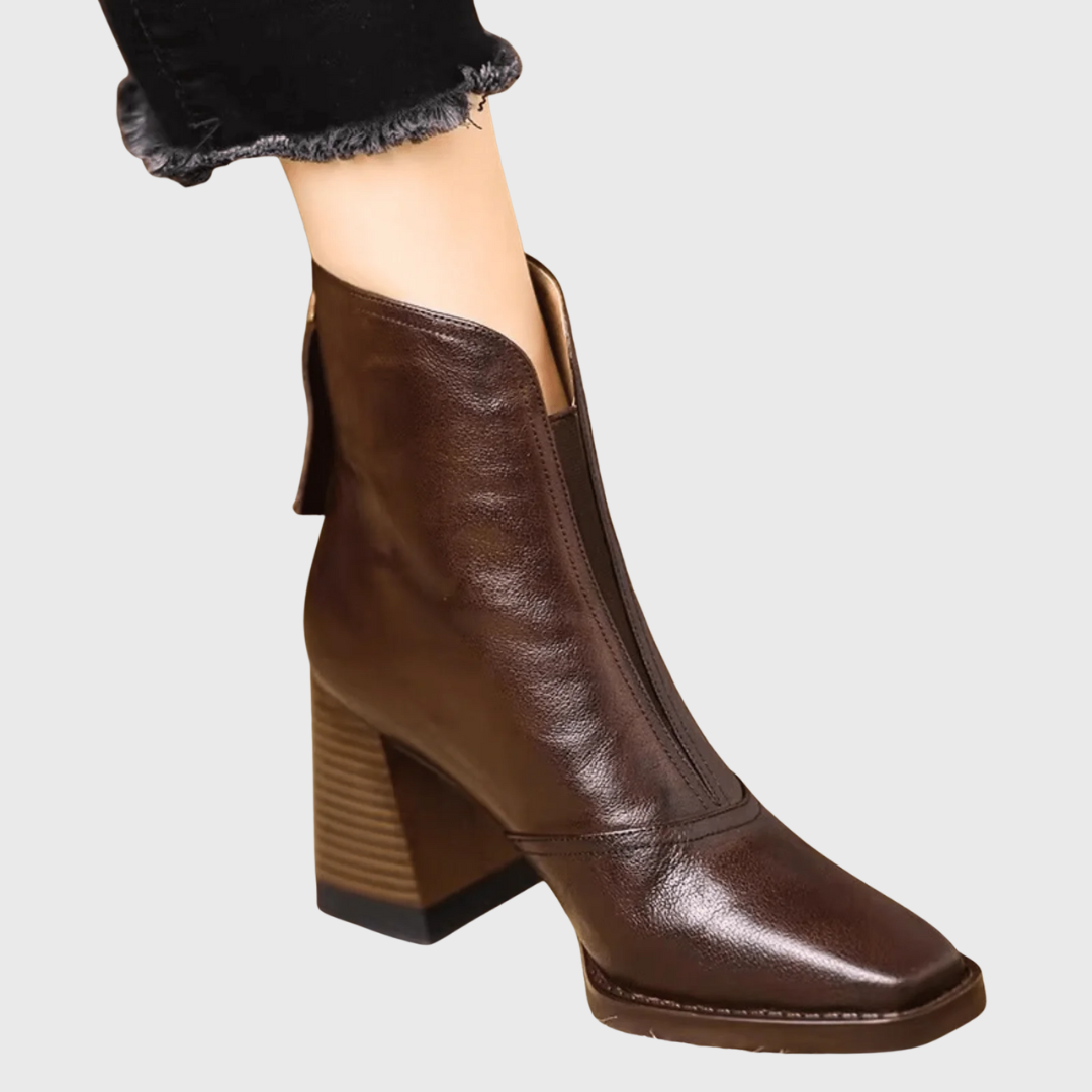 Claudie – Luxury Ankle Boots with Medium Heel