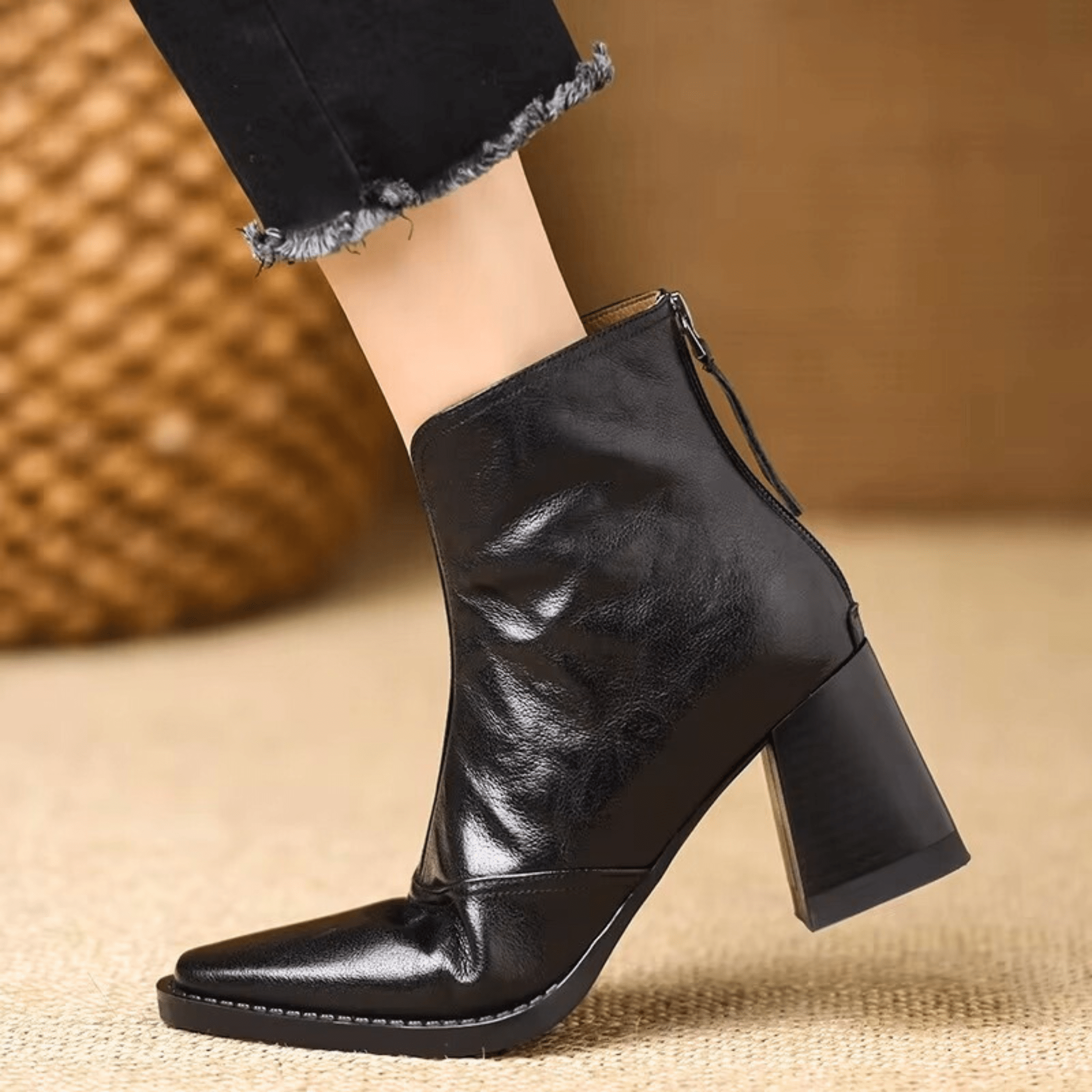Claudie – Luxury Ankle Boots with Medium Heel