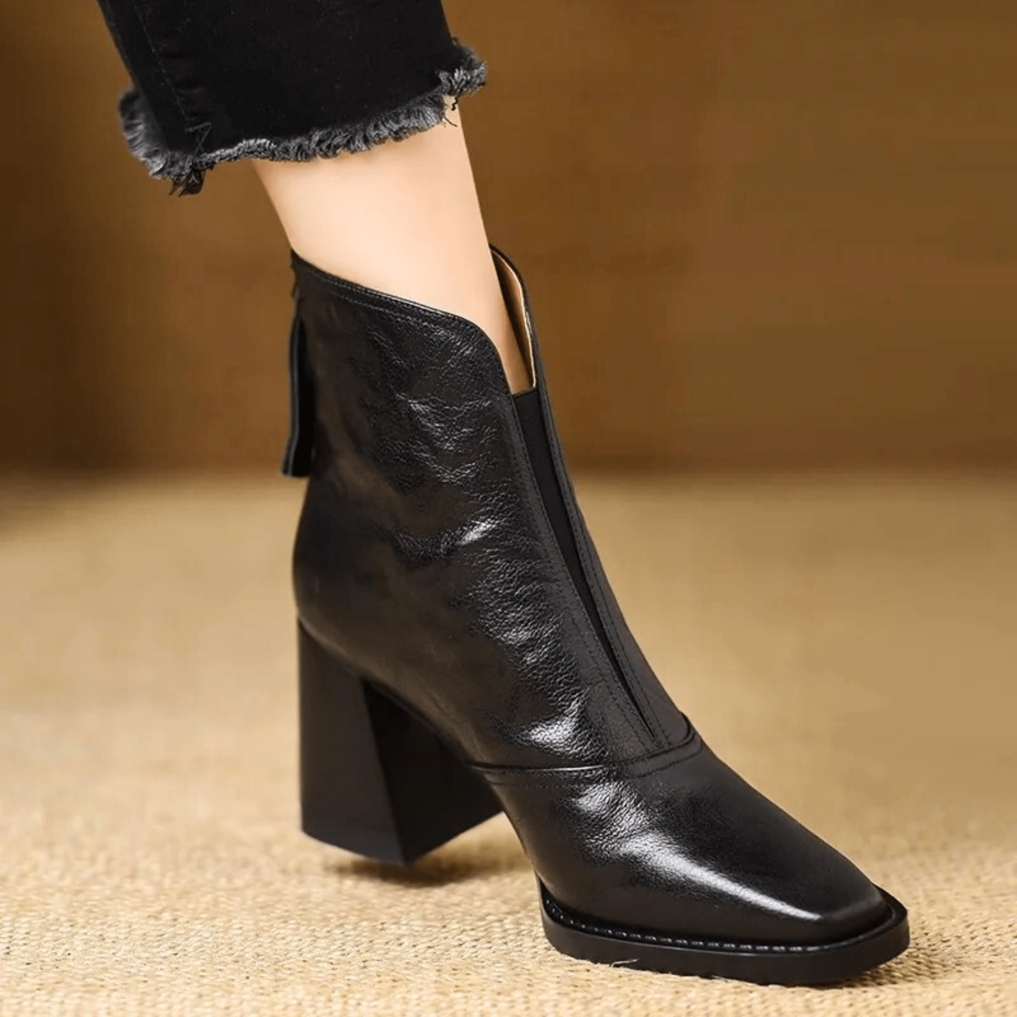 Claudie – Luxury Ankle Boots with Medium Heel