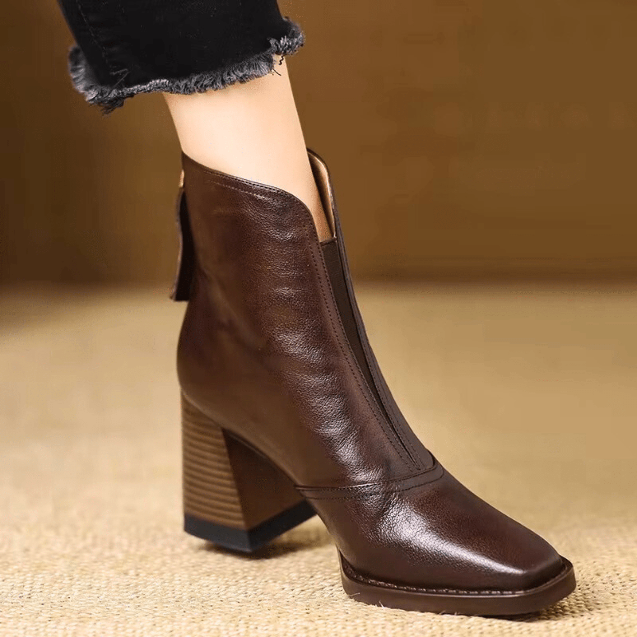 Claudie – Luxury Ankle Boots with Medium Heel