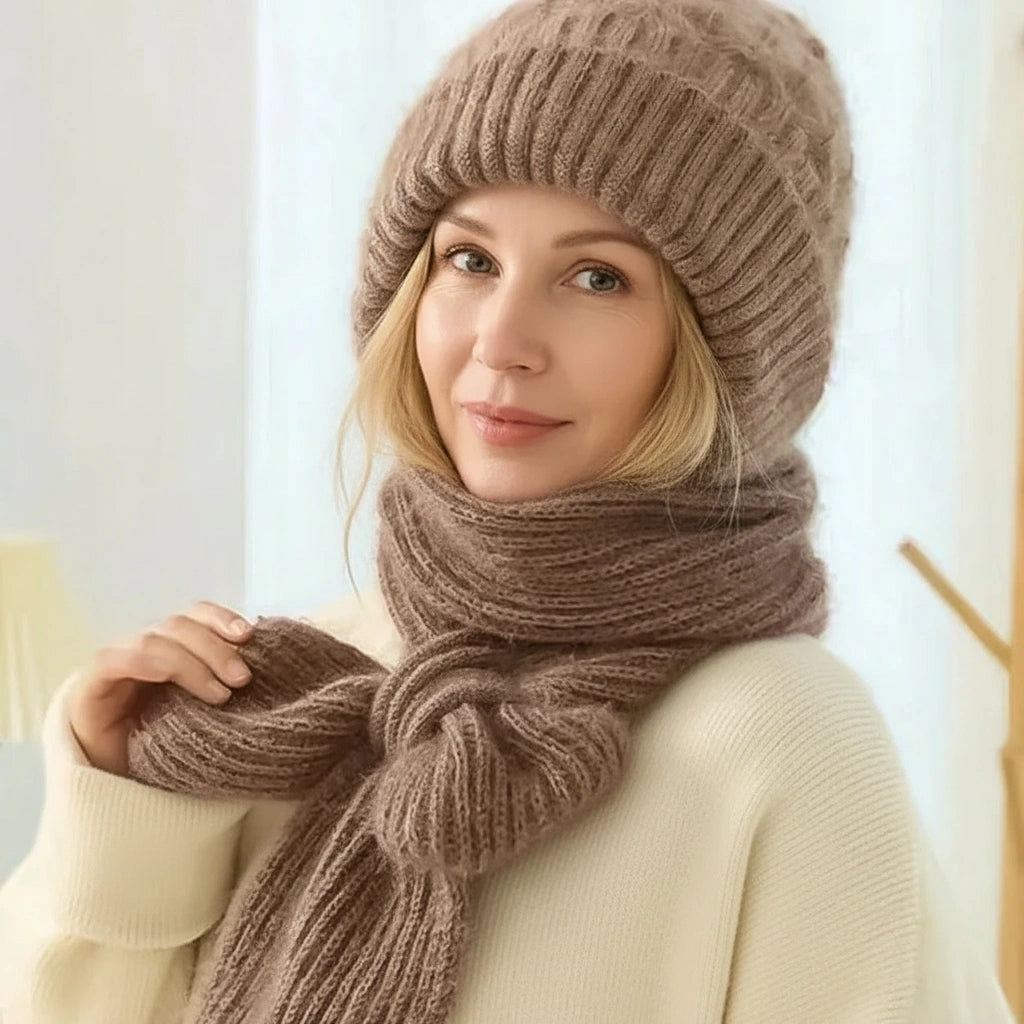Bonny – Windproof fleece-lined Hat and Scarf