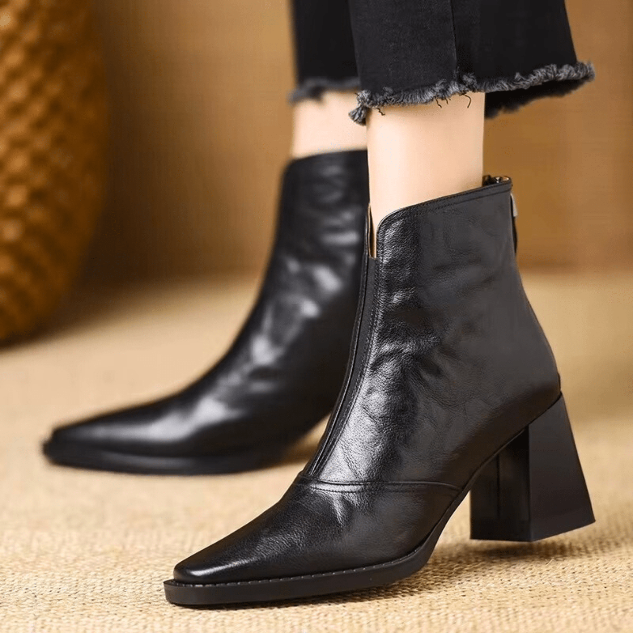 Claudie – Luxury Ankle Boots with Medium Heel